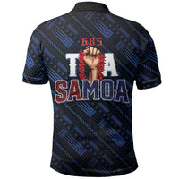 Toa Samoa Rugby Polo Shirt Siva Tau - Samoan Warriors Pacific Pattern