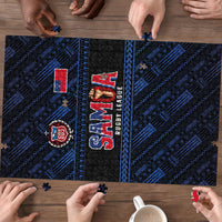 Toa Samoa Rugby Puzzle Siva Tau - Samoan Warriors Pacific Pattern LT03 - Polynesian Pride