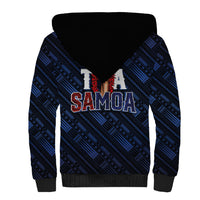 Toa Samoa Rugby Sherpa Hoodie Siva Tau - Samoan Warriors Pacific Pattern LT03 - Polynesian Pride