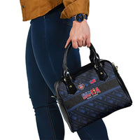 Toa Samoa Rugby Shoulder Handbag Siva Tau - Samoan Warriors Pacific Pattern LT03 - Polynesian Pride