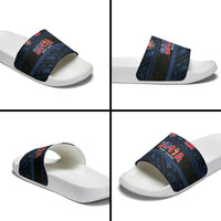 Toa Samoa Rugby Slide Sandals Siva Tau - Samoan Warriors Pacific Pattern LT03 - Polynesian Pride