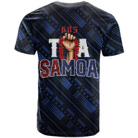 Toa Samoa Rugby T Shirt Siva Tau - Samoan Warriors Pacific Pattern LT03 - Polynesian Pride