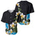 Hawaiian Plumeria and Turtle Baseball Jersey with Polynesian Tribal Art Pattern Vintage Vibes