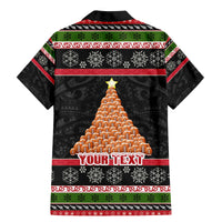 Personalized New Zealand Meri Kirihimete Family Matching Mermaid Dress and Hawaiian Shirt Maori Warrior with Rugby Christmas Tree LT03 - Polynesian Pride