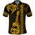 Custom Hawaii Polo Shirt Ukelele and Hula Girl Mix Kakau Pattern LT03 Yellow - Polynesian Pride