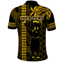 Custom Hawaii Polo Shirt Ukelele and Hula Girl Mix Kakau Pattern LT03 - Polynesian Pride