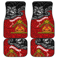 The Kingitanga - Maori King Movement Car Mats Ko Te Mana Motuhake Emblem with Moko and Polynesian Art Tattoo