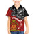 The Kingitanga - Maori King Movement Family Matching Mermaid Dress and Hawaiian Shirt Ko Te Mana Motuhake Emblem with Moko and Polynesian Art Tattoo