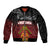 Personalised The Kingitanga - Maori King Movement Bomber Jacket Ko Te Mana Motuhake Emblem with Silver Ferns and Polynesian Art Tattoo