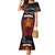 Personalised The Kingitanga - Maori King Movement Family Matching Mermaid Dress and Hawaiian Shirt Ko Te Mana Motuhake Emblem with Silver Ferns and Polynesian Art Tattoo
