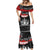 Personalised The Kingitanga - Maori King Movement Mermaid Dress Te Paki-o-Matariki with Silver Ferns and Polynesian Art Tattoo