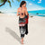 Personalised The Kingitanga - Maori King Movement Sarong Te Paki-o-Matariki with Silver Ferns and Polynesian Art Tattoo
