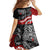 Maori Kotahitanga Family Matching Long Sleeve Bodycon Dress and Hawaiian Shirt Aotearoa Spirit with Maori Mask and Polynesian Art Tattoo