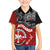 Maori Kotahitanga Family Matching Long Sleeve Bodycon Dress and Hawaiian Shirt Aotearoa Spirit with Maori Mask and Polynesian Art Tattoo