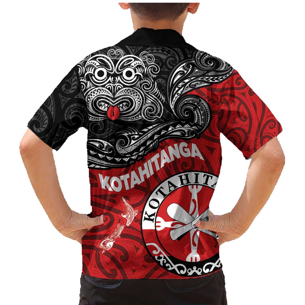 Maori Kotahitanga Family Matching Mermaid Dress and Hawaiian Shirt Aotearoa Spirit with Maori Mask and Polynesian Art Tattoo LT03 - Polynesian Pride