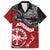 Maori Kotahitanga Family Matching Puletasi and Hawaiian Shirt Aotearoa Spirit with Maori Mask and Polynesian Art Tattoo