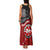 Maori Kotahitanga Family Matching Tank Maxi Dress and Hawaiian Shirt Aotearoa Spirit with Maori Mask and Polynesian Art Tattoo