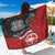 Maori Kotahitanga Sarong Aotearoa Spirit with Maori Mask and Polynesian Art Tattoo