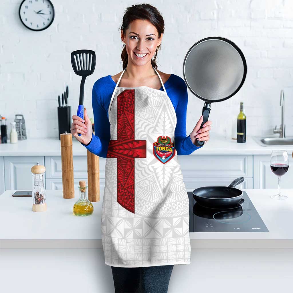 Tonga Ngatu Art Rugby Mate Ma'a Apron - Polynesian Pride