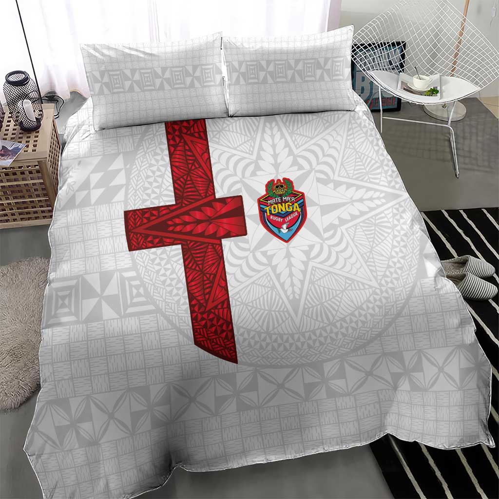 Tonga Ngatu Art Rugby Mate Ma'a Bedding Set - Polynesian Pride
