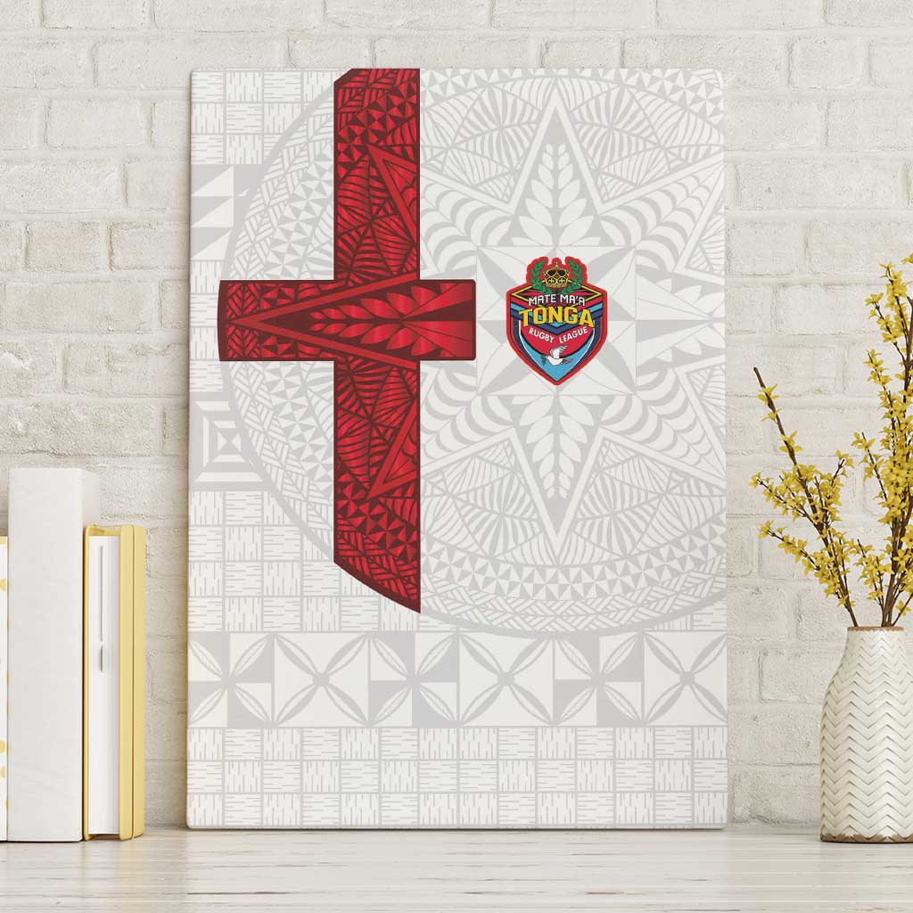 Tonga Ngatu Art Rugby Mate Ma'a Canvas Wall Art - Polynesian Pride