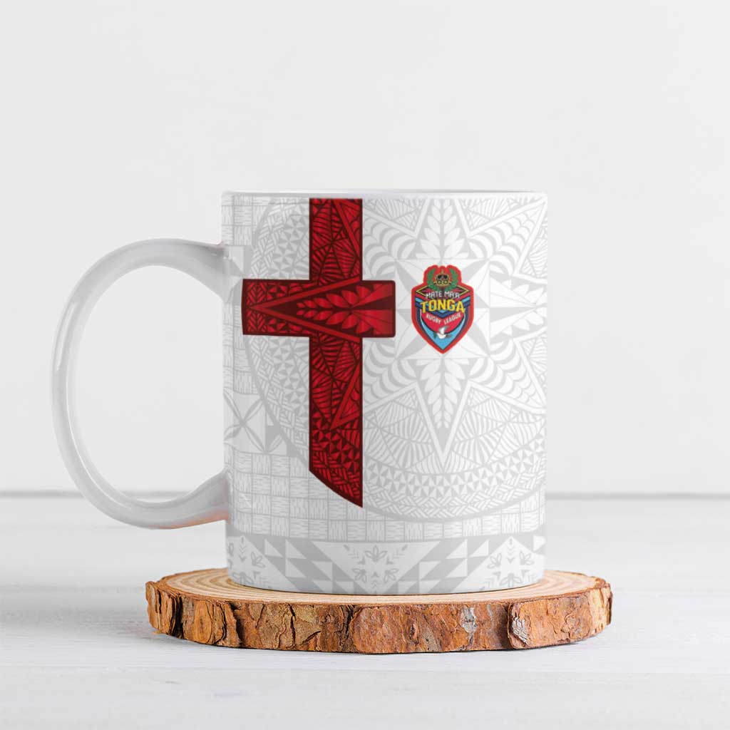 Tonga Ngatu Art Rugby Mate Ma'a Ceramic Mug - Polynesian Pride
