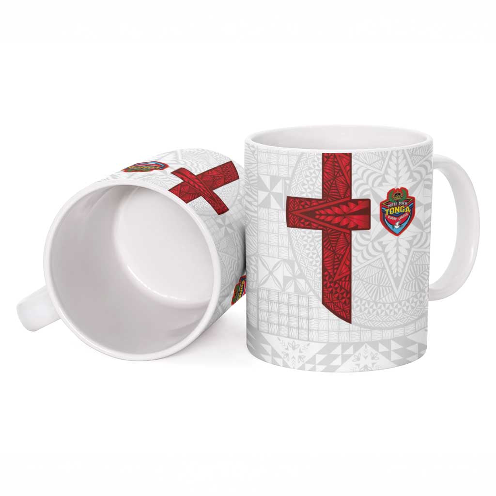 Tonga Ngatu Art Rugby Mate Ma'a Ceramic Mug - Polynesian Pride
