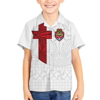 Custom Tonga Ngatu Art Rugby Mate Ma'a Family Matching Long Sleeve Bodycon Dress and Hawaiian Shirt - Polynesian Pride