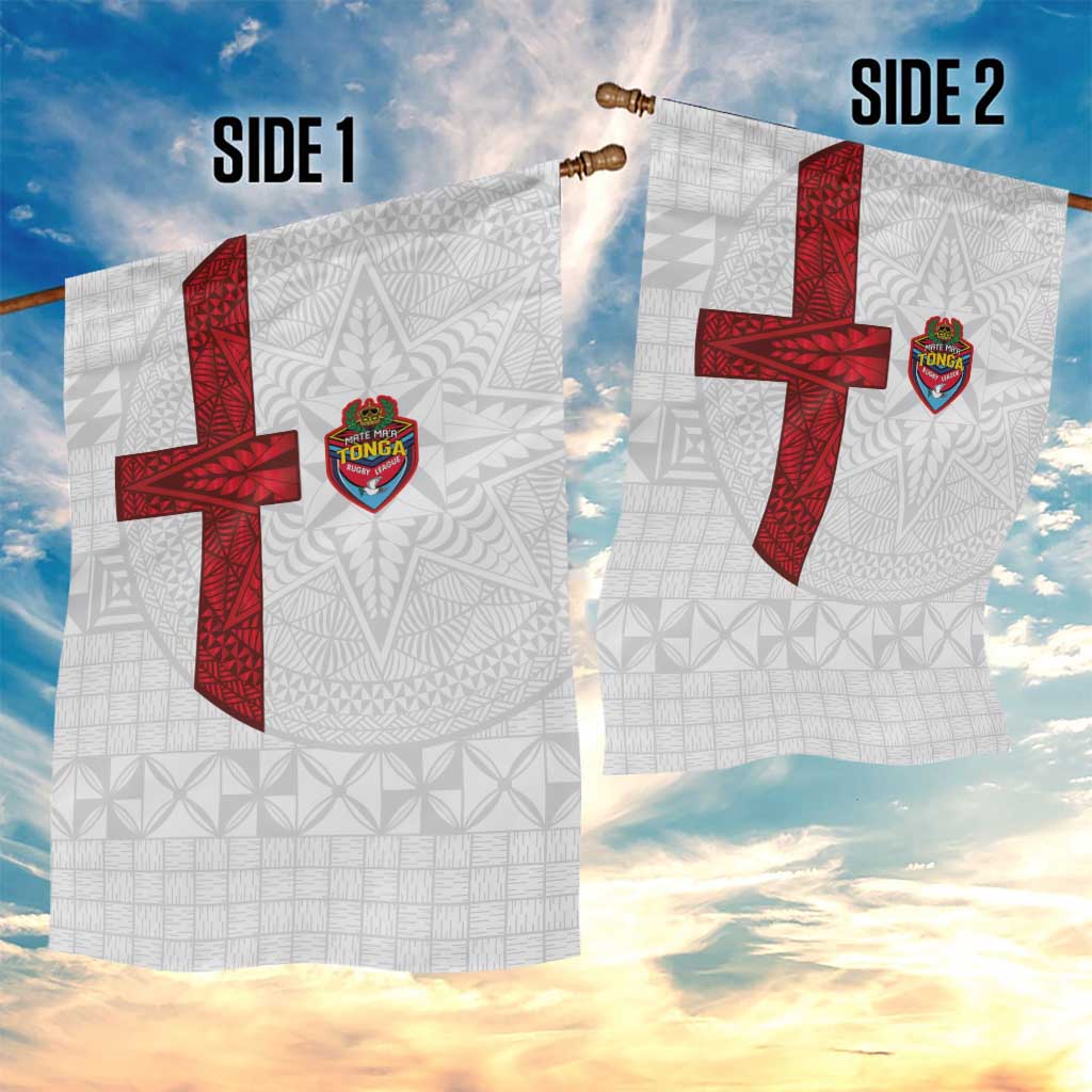 Tonga Ngatu Art Rugby Mate Ma'a Garden Flag - Polynesian Pride