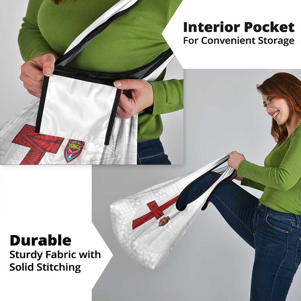 Tonga Ngatu Art Rugby Mate Ma'a Grocery Bag - Polynesian Pride