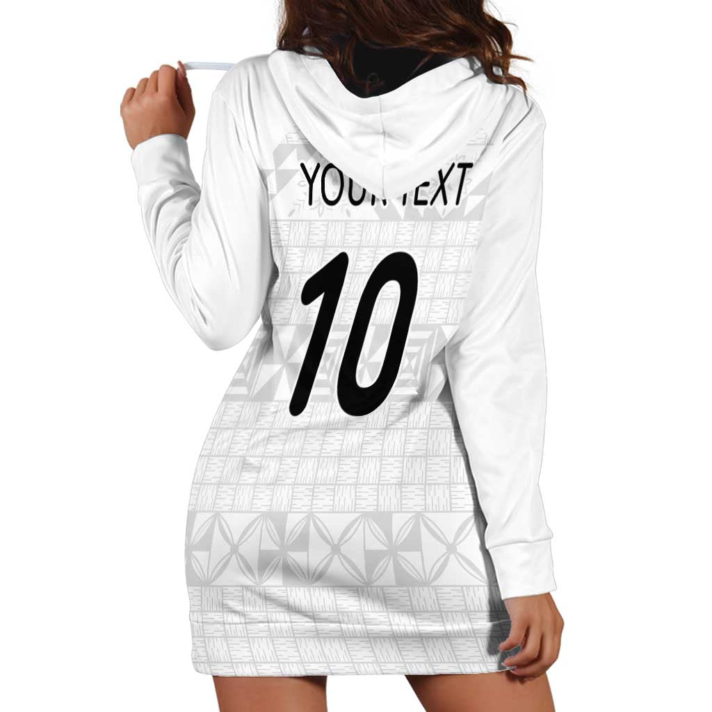 Custom Tonga Ngatu Art Rugby Mate Ma'a Hoodie Dress - Polynesian Pride