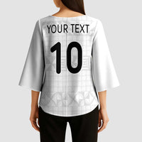 Custom Tonga Ngatu Art Rugby Mate Ma'a Kimono Sleeve Blouse - Polynesian Pride