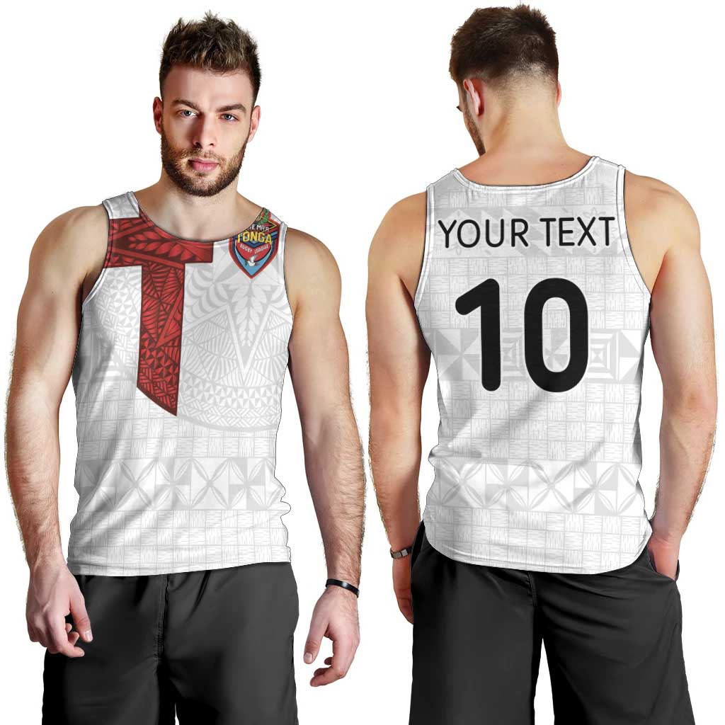 Custom Tonga Ngatu Art Rugby Mate Ma'a Men Tank Top - Polynesian Pride