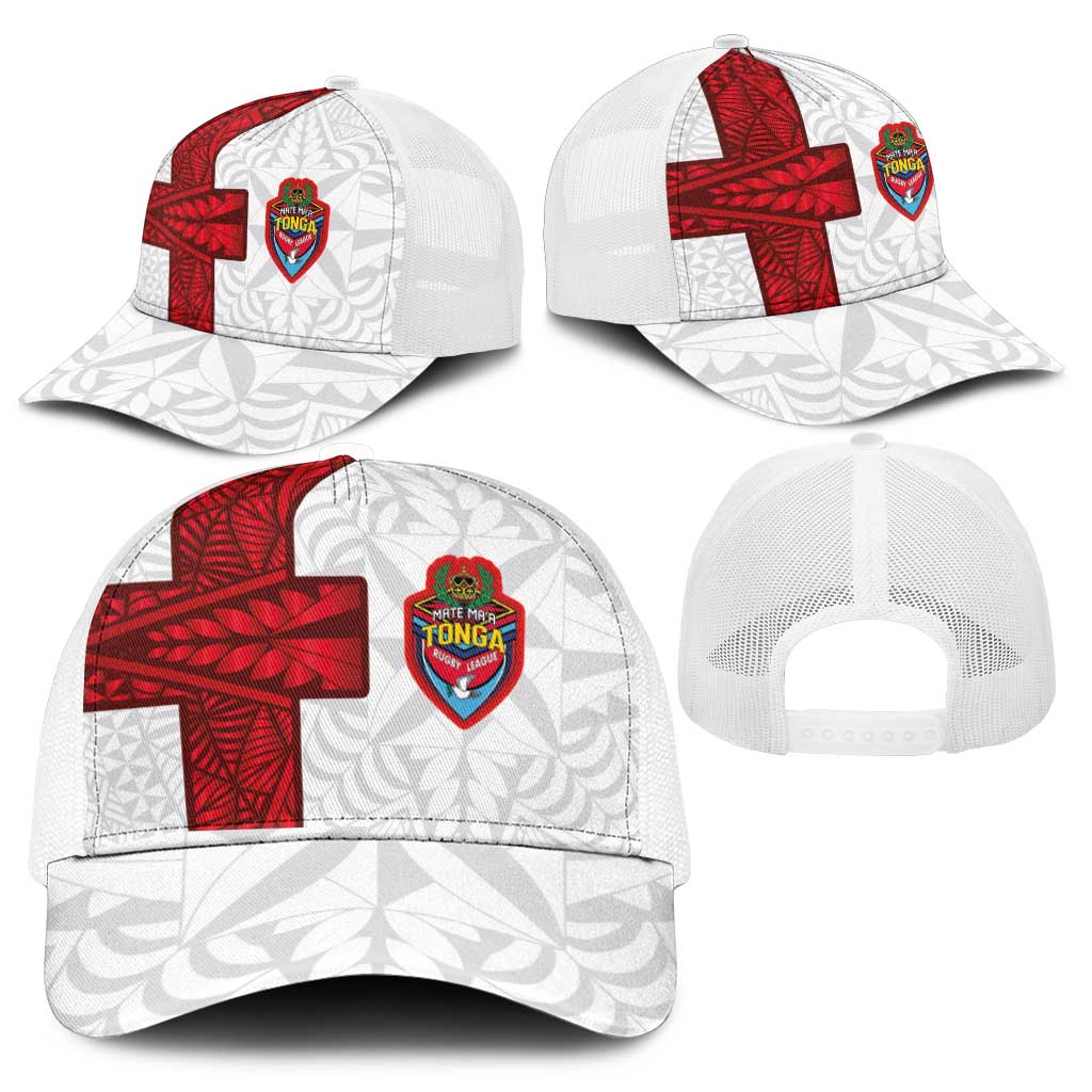 Tonga Ngatu Art Rugby Mate Ma'a Mesh Trucker Cap - Polynesian Pride