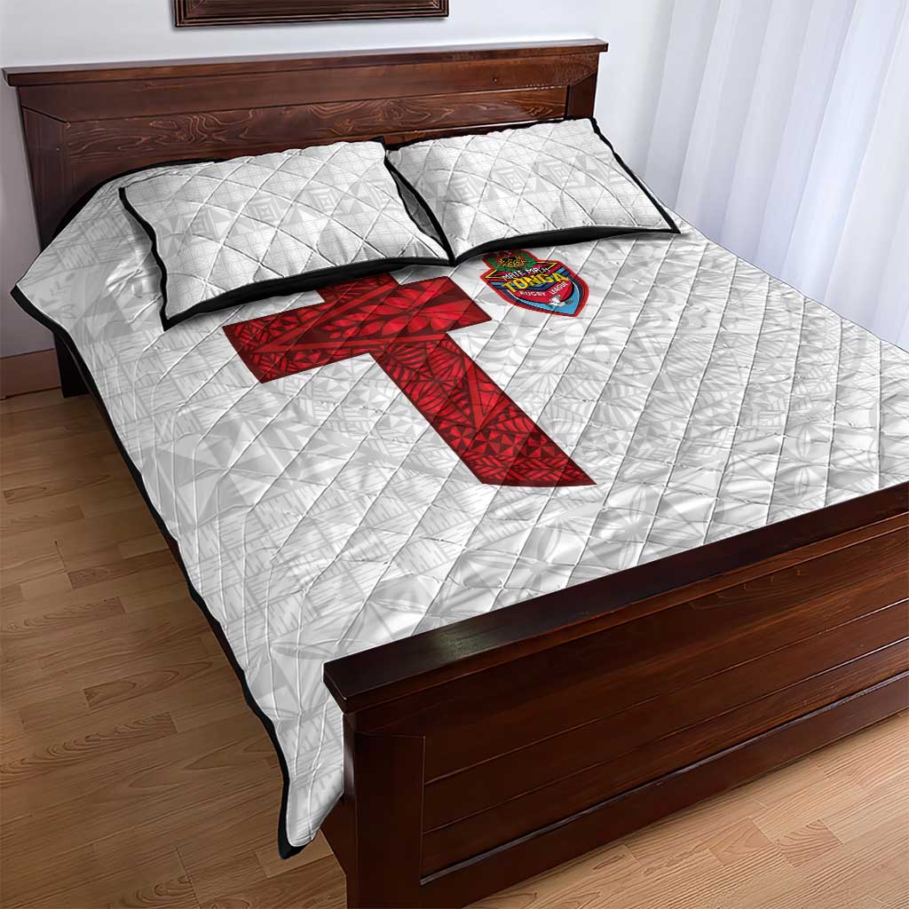 Tonga Ngatu Art Rugby Mate Ma'a Quilt Bed Set - Polynesian Pride