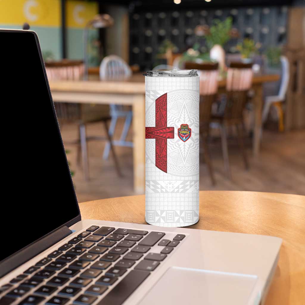 Tonga Ngatu Art Rugby Mate Ma'a Skinny Tumbler - Polynesian Pride