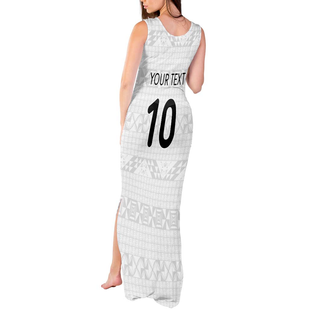 Custom Tonga Ngatu Art Rugby Mate Ma'a Tank Maxi Dress - Polynesian Pride