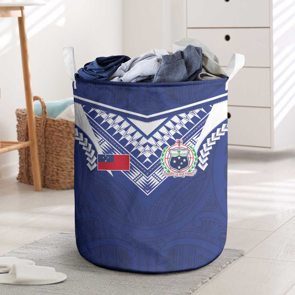 Samoa Rugby Laundry Basket Pacific Motifs - Polynesian Pride