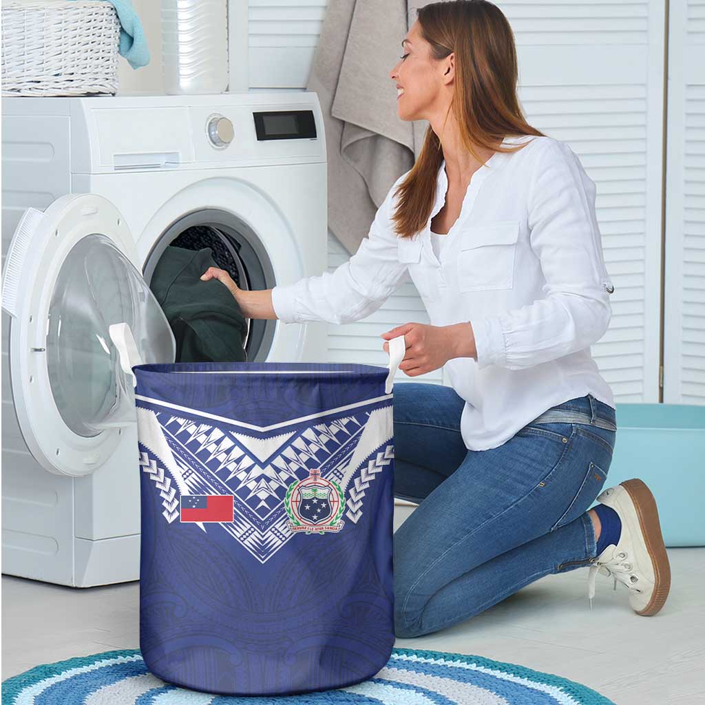 Samoa Rugby Laundry Basket Pacific Motifs - Polynesian Pride