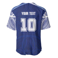 Custom Samoa Rugby Baseball Jersey Pacific Motifs - Polynesian Pride