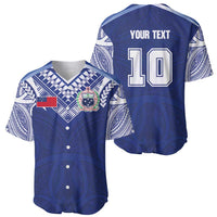 Custom Samoa Rugby Baseball Jersey Pacific Motifs - Polynesian Pride