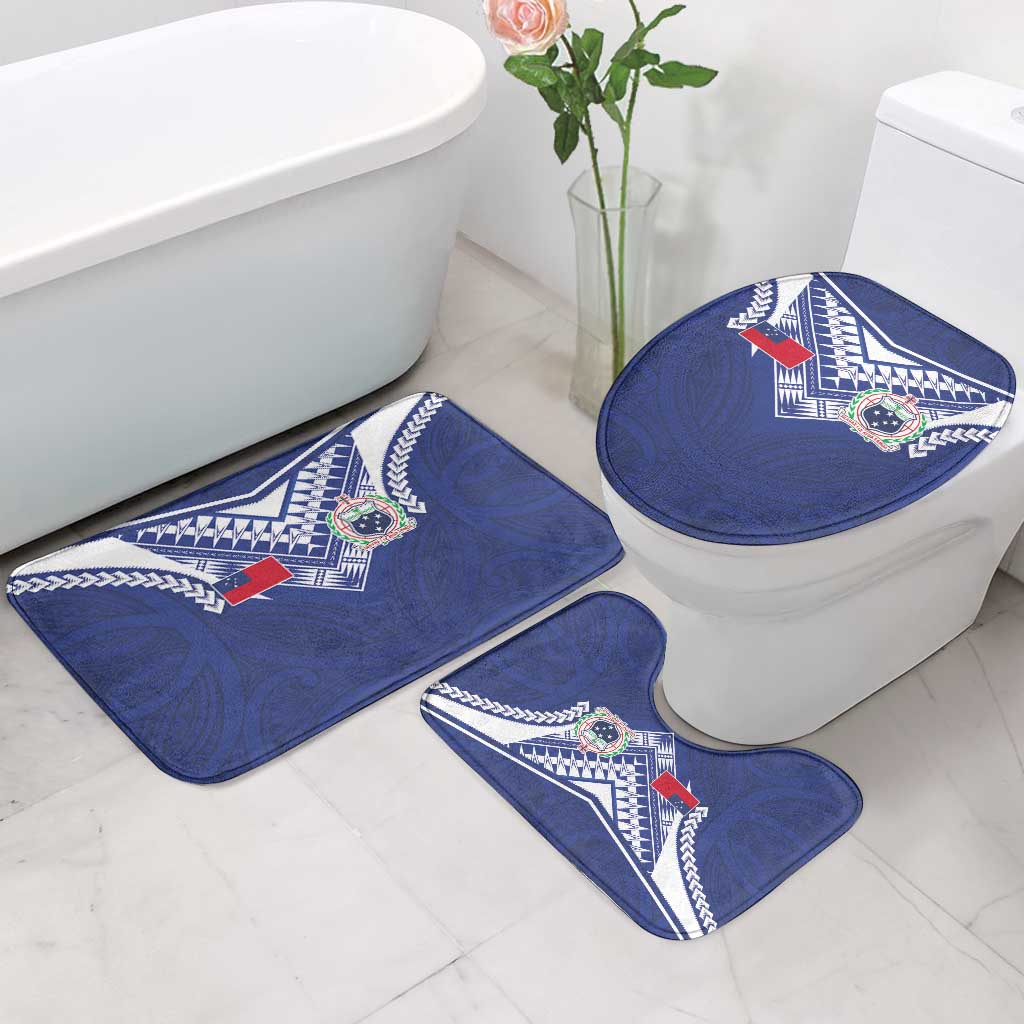 Samoa Rugby Bathroom Set Pacific Motifs - Polynesian Pride