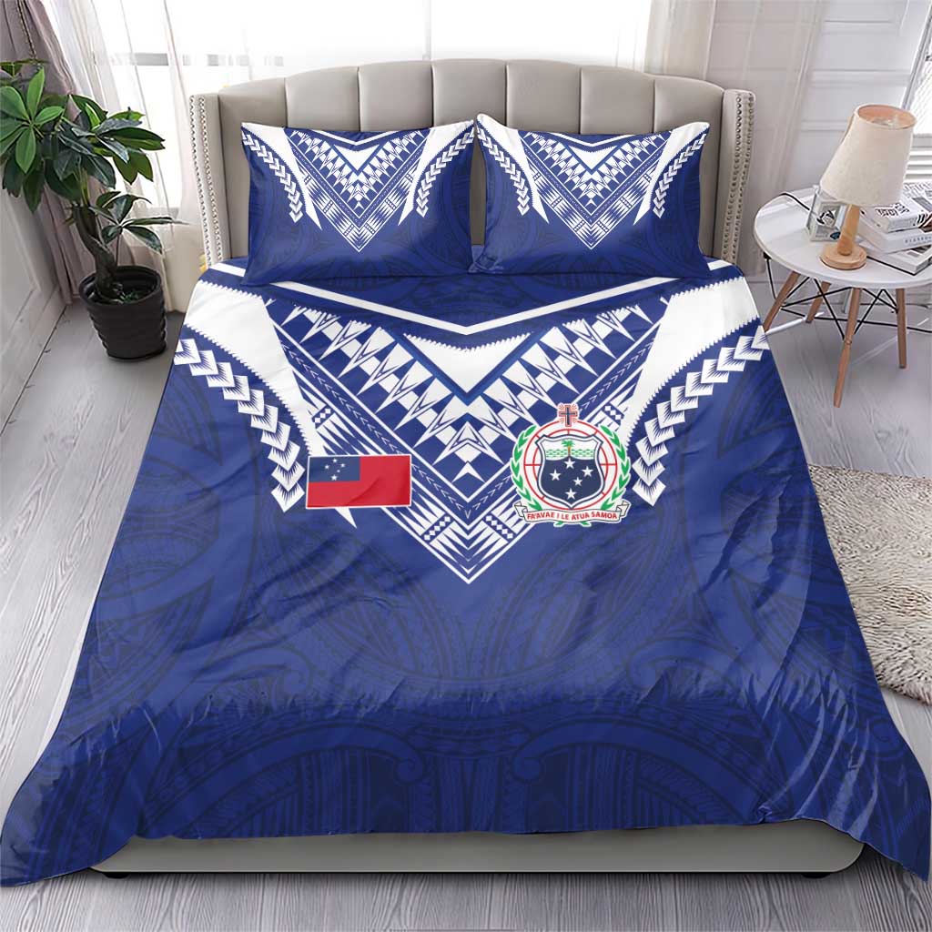 Samoa Rugby Bedding Set Pacific Motifs - Polynesian Pride