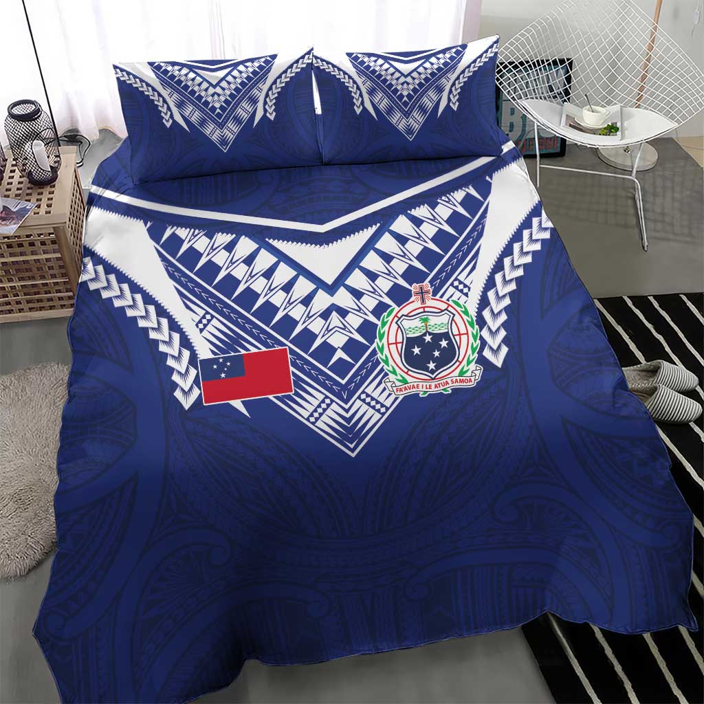 Samoa Rugby Bedding Set Pacific Motifs - Polynesian Pride