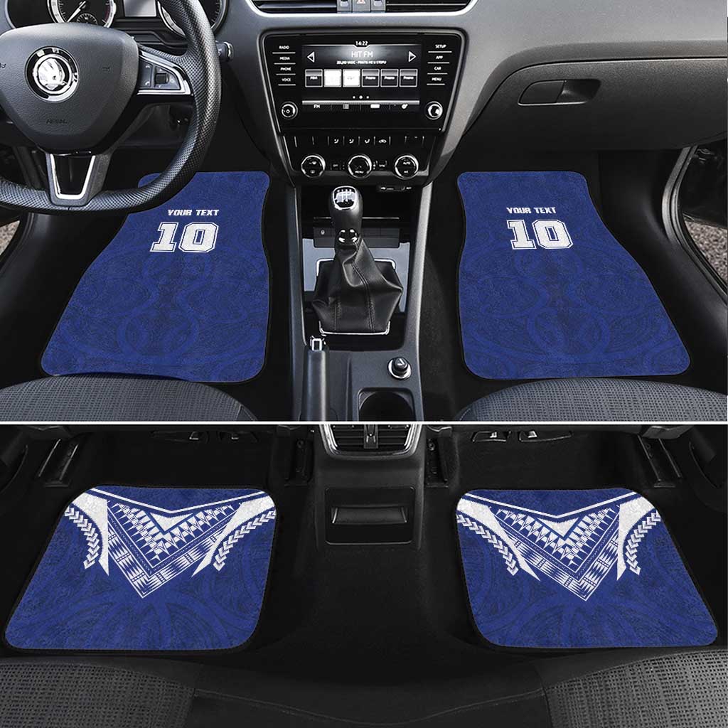 Custom Samoa Rugby Car Mats Pacific Motifs - Polynesian Pride