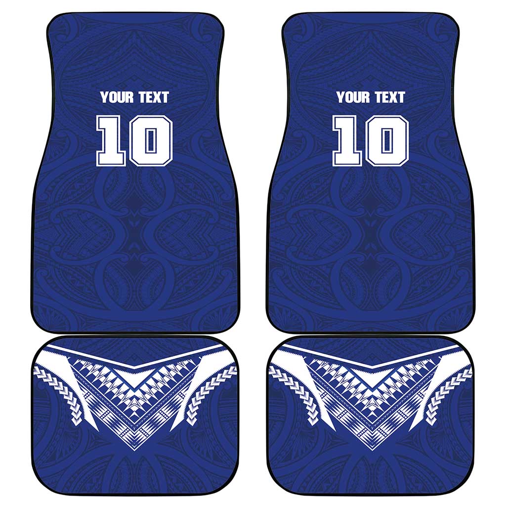 Custom Samoa Rugby Car Mats Pacific Motifs - Polynesian Pride