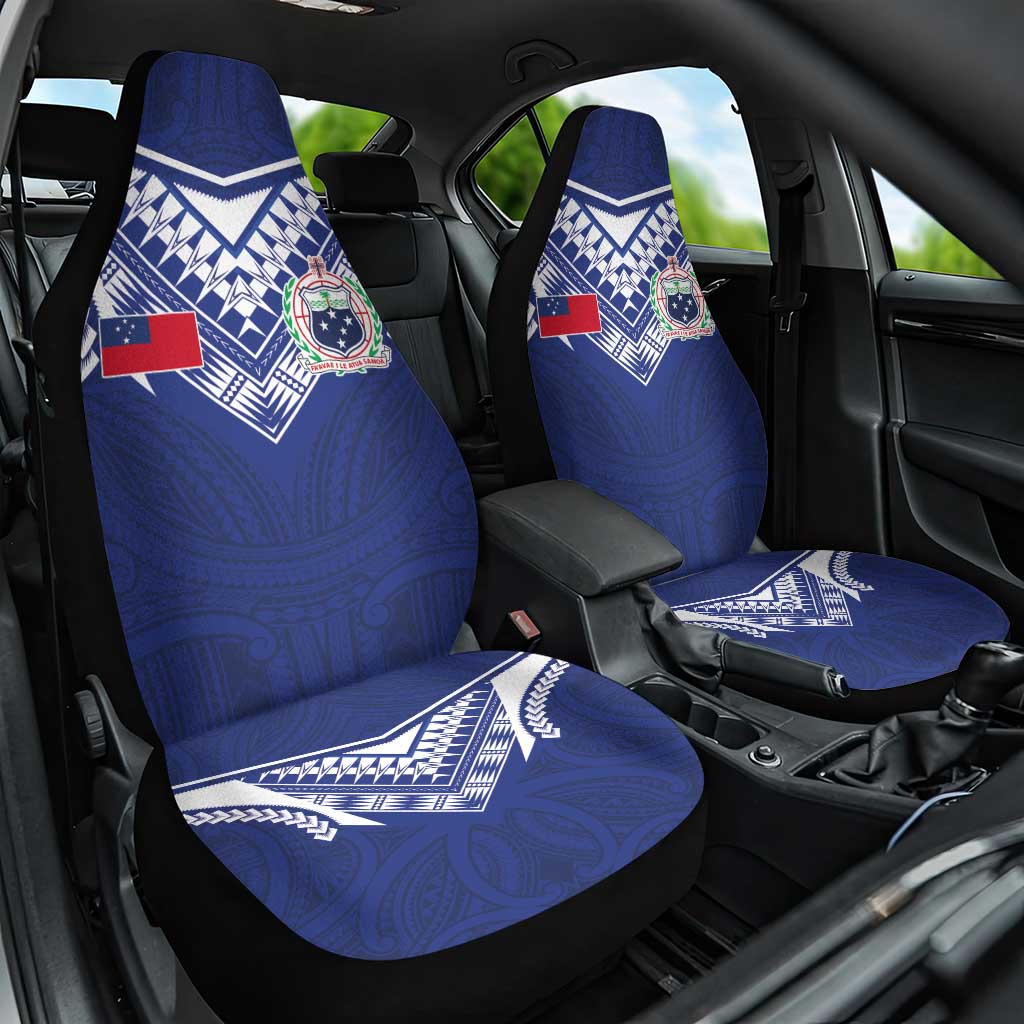 Samoa Rugby Car Seat Cover Pacific Motifs - Polynesian Pride