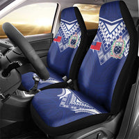 Samoa Rugby Car Seat Cover Pacific Motifs - Polynesian Pride