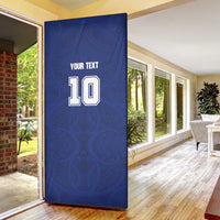 Custom Samoa Rugby Door Cover Pacific Motifs - Polynesian Pride