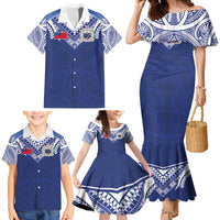 Custom Samoa Rugby Family Matching Mermaid Dress and Hawaiian Shirt Pacific Motifs - Polynesian Pride